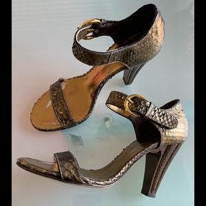 Giuseppe Zanotti gold bronze sandals size 5